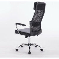 Компьютерное офисное кресло руководителя BRABIX Flight EX-540, с подлокотниками, хром, сетка 531850