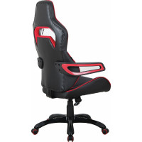 Компьютерное геймерское офисное кресло BRABIX Nitro GM-001, с подлокотниками, экокожа 531816