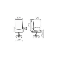 Компьютерное геймерское офисное кресло BRABIX Nitro GM-001, с подлокотниками, экокожа 531816