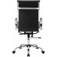 Компьютерное офисное кресло руководителя BRABIX Energy EX-509, с подлокотниками, рециклированная кожа, хром 530862