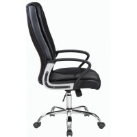 Компьютерное офисное кресло руководителя BRABIX Forward EX-570, с подлокотниками, хром, эко кожа 531837