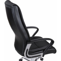 Компьютерное офисное кресло руководителя BRABIX Forward EX-570, с подлокотниками, хром, эко кожа 531837