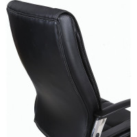 Компьютерное офисное кресло руководителя BRABIX Forward EX-570, с подлокотниками, хром, эко кожа 531837