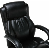 Офисное кресло, нагрузка до 250 кг, рециклированная кожа, хром, черное BRABIX Status HD-003 531821