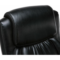 Офисное кресло, нагрузка до 250 кг, рециклированная кожа, хром, черное BRABIX Status HD-003 531821