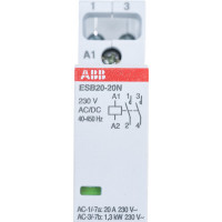 Контактор ABB ESB20-20N-06 модульный 20А АС-1, 2НО, катушка 230В AC/DC 1SBE121111R0620