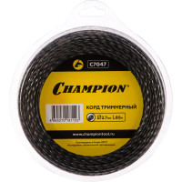 Корд триммерный Tri-twist, нож для резки (2.7 мм; 60 м) Champion C7047