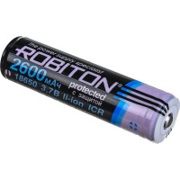 Аккумулятор ROBITON 2.6/Li18650 с защитой bulk 12383