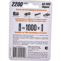Аккумулятор ROBITON 2200MHAA-2 BL2 (2шт) 8791