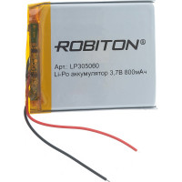 Аккумулятор ROBITON LP305060 3.7В 800mAh PK1 14071