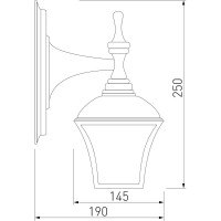 Садово-парковый светильник Elektrostandard Apus D GL 1009D черное золото a043112