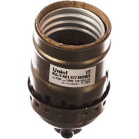 Декоративный патрон Uniel, серия Vintage. Без выключателя DLC-V-H01/E27 BRONZE UL-00000531