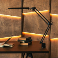 Настольный светильник Uniel на струбцине/LED/500Lm/4500K/Dimmer/TLD-524 Black/8W/ 10608