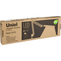 Настольный светильник Uniel на струбцине/LED/500Lm/4500K/Dimmer/TLD-524 Black/8W/ 10608