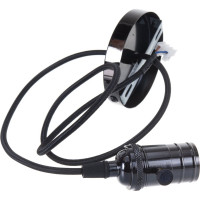 Декоративный патрон Uniel, серия Vintage, с проводом 1м DLC-V-S24K/E27 TS/1M/BL PEARL BLACK UL-00004501