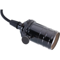 Декоративный патрон Uniel, серия Vintage, с проводом 1м DLC-V-S24K/E27 TS/1M/BL PEARL BLACK UL-00004501