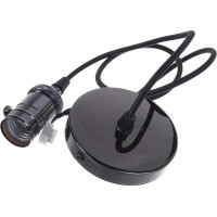 Декоративный патрон Uniel, серия Vintage, с проводом 1м DLC-V-S24K/E27 TS/1M/BL PEARL BLACK UL-00004501