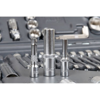 Набор инструмента 1/2 Dr 3/8 Dr и 1/4 Dr 218 предметов KRAFT KT 700684