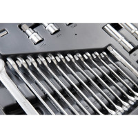 Набор инструмента 1/2 Dr 3/8 Dr и 1/4 Dr 218 предметов KRAFT KT 700684