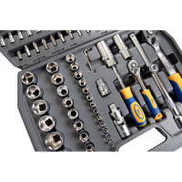 Набор инструмента 1/2 Dr и 1/4 Dr 94 предмета KRAFT KT 700306