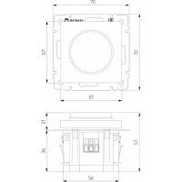 Диммер с подсветкой WERKEL белый W1142101 a051137