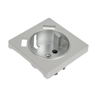 Накладка для розетки USB WERKEL W1179509 cеребряный рифленый a051365