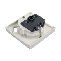 Накладка для розетки USB WERKEL W1179509 cеребряный рифленый a051365