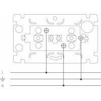 Розетка Werkel W5072104 двойная с заземлением Gallant графит рифленый a051342
