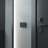 Одноклавишный выключатель с подсветкой Werkel W5010135 Gallant (черный/хром) a050979
