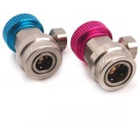 Комплект Г-образных быстросъемных адаптеров с дополнительными штуцерами Car-Tool CT-M1006