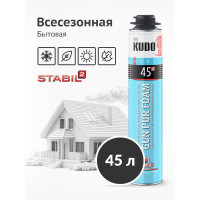 Полиуретановая монтажная профессиональная всесезонная пена KUDO HOME 45 KUPHP10U45
