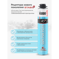 Полиуретановая монтажная профессиональная всесезонная пена KUDO HOME 45 KUPHP10U45