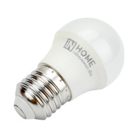 Светодиодная лампа IN HOME LED-ШАР-VC 8Вт 230В Е27 3000К 760Лм 4690612020563