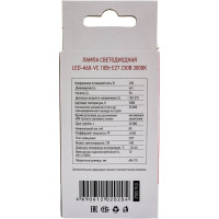 Светодиодная лампа IN HOME LED-A60-VC 10Вт 230В Е27 3000К 950Лм 4690612020204