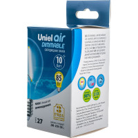 Светодиодная лампа Uniel Форма А Серия диммируемая Air LED-A60-10W/4000K/E27/CL/DIM UL-00005182