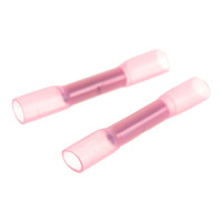 Соединительная гильза STEKKER изолированная термоусаживаемая, сечение 0,5-1,5мм2, 19A, розовый 32805