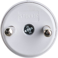 Универсальный сетевой переходник STEKKER 250V, 6A, полипропилен, белый, ADP6-04-20 32860