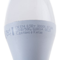 Светодиодная лампа КОСМОС LED 8.5Вт Свеча 220В E14 3000К LkecLED8.5wCNE1430