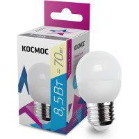 Светодиодная лампа КОСМОС, LED GL45 8.5Вт 220В E27 3000К LkecLED8.5wGL45E2730 478698