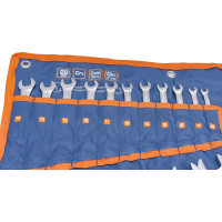 Набор комбинированных ключей 22шт: 6-19 21 22 24 27 30 32мм сумка KRAFT KT 700592