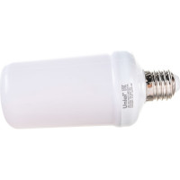 Светодиодная лампа Uniel Декоративный эффект пламени LED-L60-6W/FLAME/E27/FR PLD01WH UL-00003360