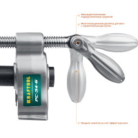 Трубная струбцина KRAFTOOL PC-34-6 3/4" 32301-1