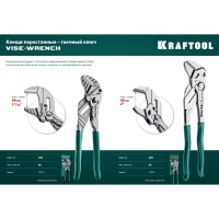 Переставные клещи-гаечный ключ Kraftool Vise-Wrench 22065