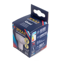 Светодиодная лампа Uniel PLP01WH Форма JCDR, матовая. Серия ЯРКАЯ LED-JCDR 6W/WW/GU10/FR UL-00002423
