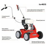 Профессиональный скарификатор Tielbuerger TV405 Honda GP160 AI-044-001TS