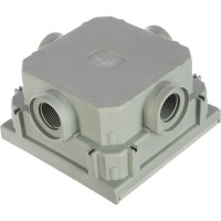 Бокс-адаптер ABL для RJ45, ТВ и телефонных механизмов, IP41, серый 1632497