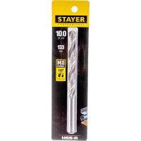Сверло Professional по металлу HSS-R (10х87х133 мм; М2; DIN 338) Stayer 29602-10