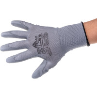 Полиэстеровые перчатки с полиуретановым покрытием Delta Plus VE702PG, р.09 VE702PG09