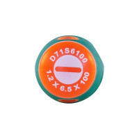 Стержневая шлицевая отвертка Jonnesway D71S6100 ANTI-SLIP GRIP, SL6.5x100 мм 49954