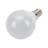 Светодиодная лампа Volpe. Форма шар, матовая. Серия Norma LED-G45-7W/WW/E14/FR/NR UL-00003820